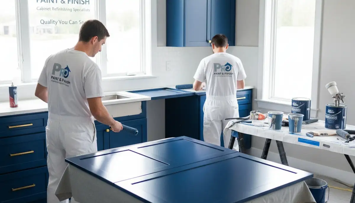 Professional kitchen cabinet painting in Redmond WA by expert residential painters