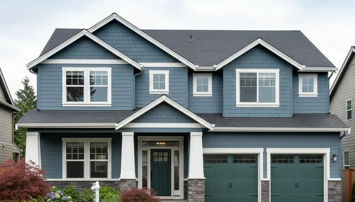 Fresh exterior house painting in Redmond, WA showing smooth, weather-resistant finishes by local painters