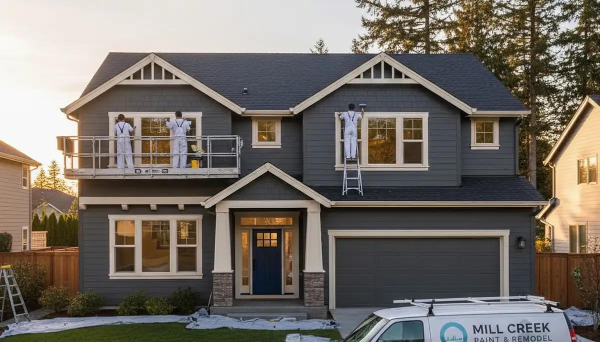 Professional house painting service in Redmond, WA by paintersredmondwa.com