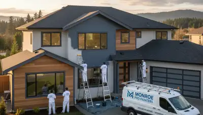 Professional house painters in Redmond, WA providing exterior and interior painting services