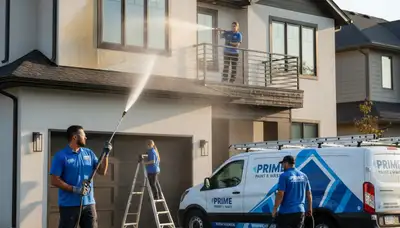 Professional pressure washing Redmond WA restoring home siding and driveway surfaces