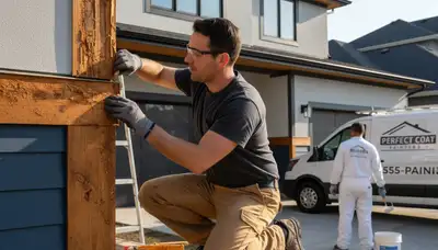 Professional wood rot repair and exterior wood restoration in Redmond, WA home